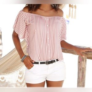 SO White Sassy Denim Shorts High-Rise Insta Soft Juniors (S)